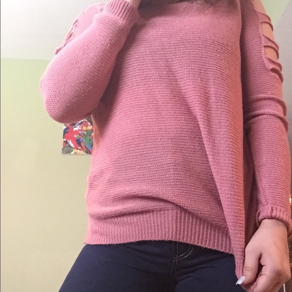 cold shoulder sweater - Picture 3 of 5